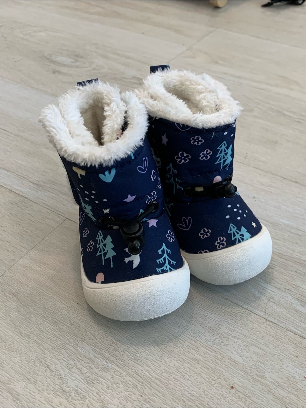 Jan & Jul Stay-Put Cozy Booties Kids Printed Winter Boots Girls US 4